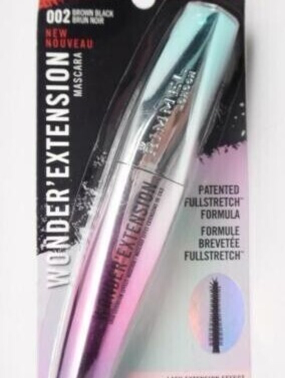 Rimmel London Wonder Extension Mascara, Brown Black 002, 0.37 fl. oz. - NEW/SEAL